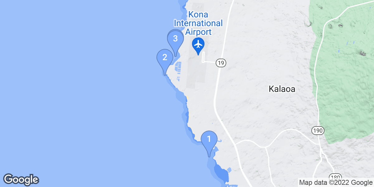 Kalaoa dive site map