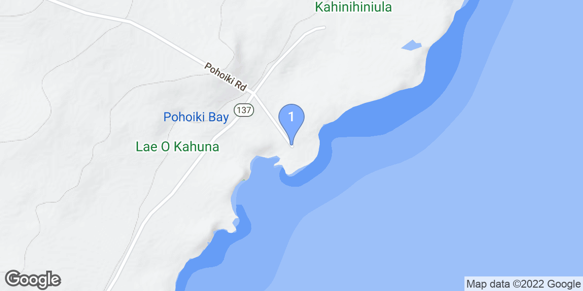 Pāhoa dive site map