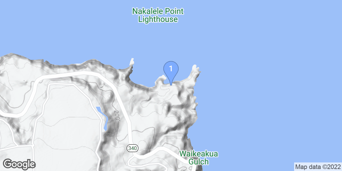 Wailuku dive site map