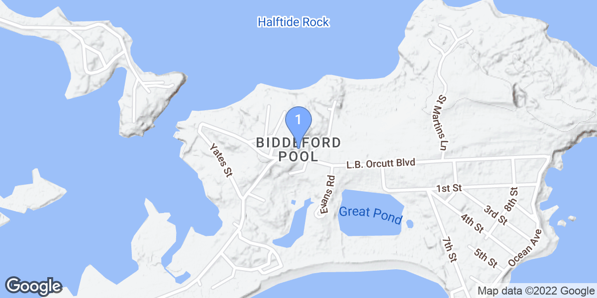 Biddeford dive site map