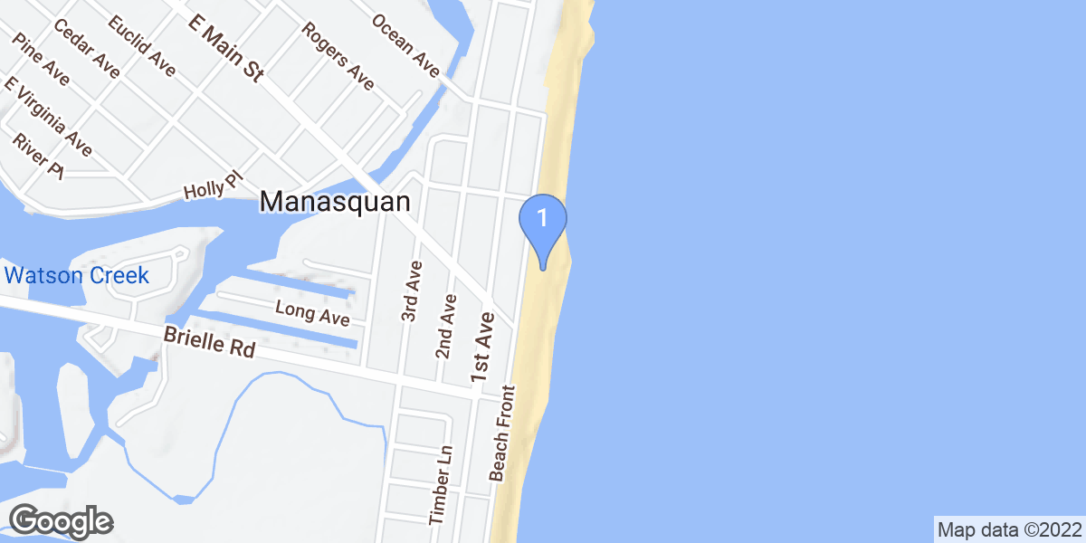Manasquan dive site map