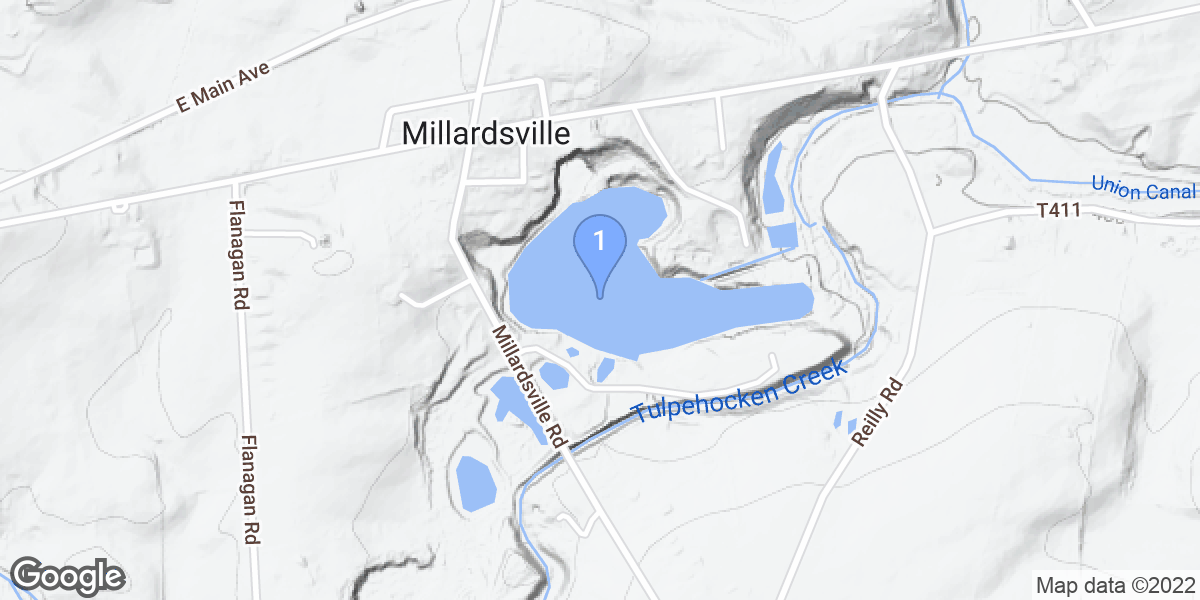 Millardsville dive site map