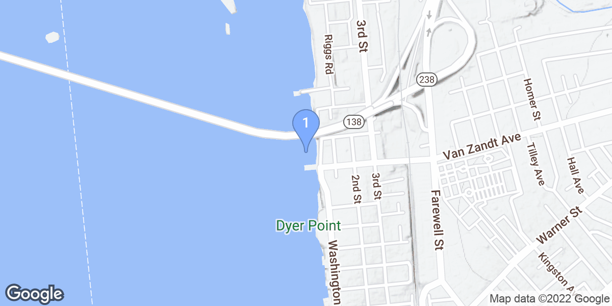 Newport dive site map