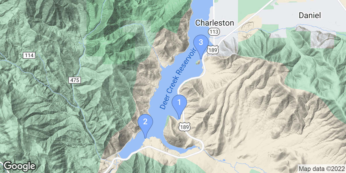 Charleston dive site map