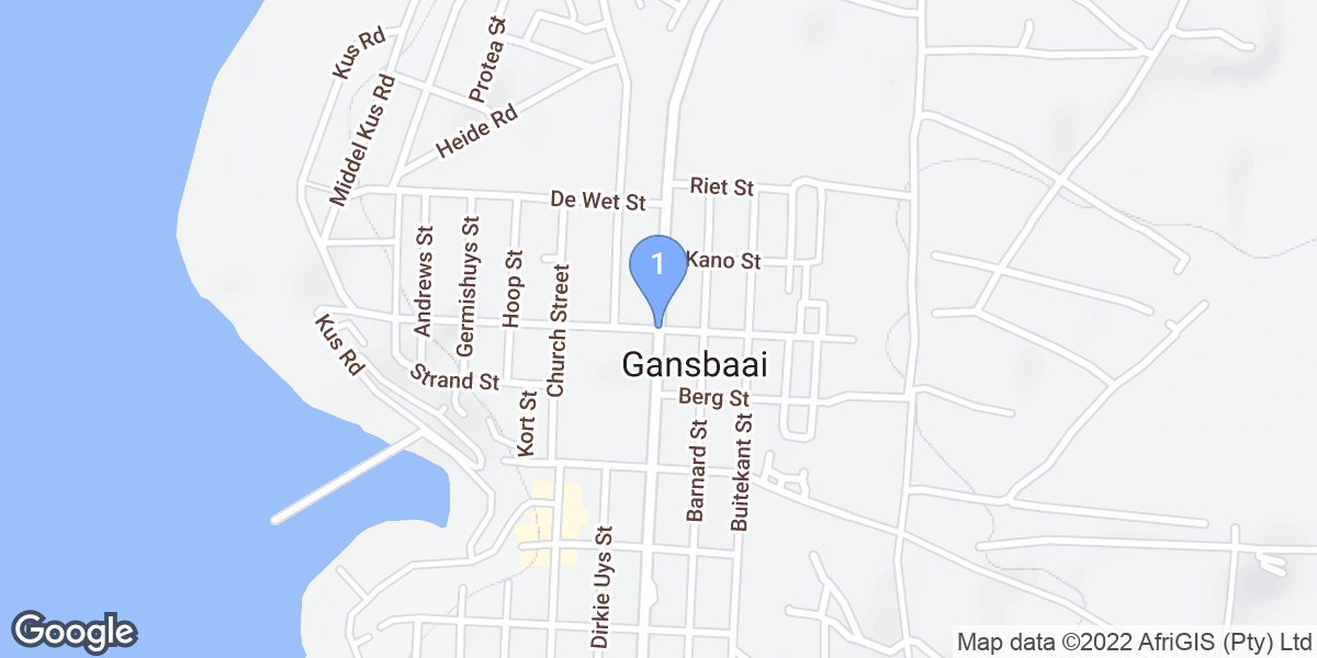 Gansbaai dive site map