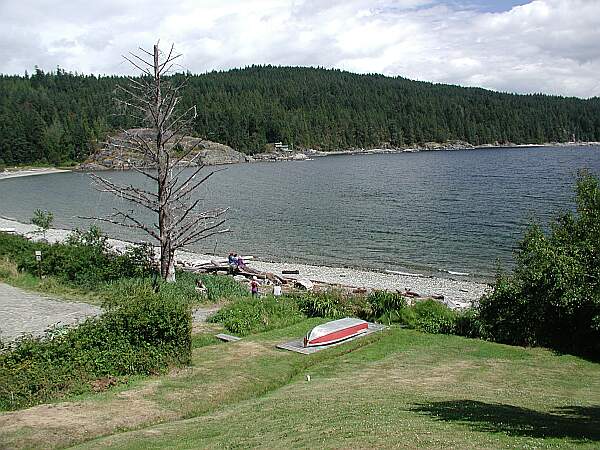 The picnic areas are off to the left, and the diving is as far as the eye can see!